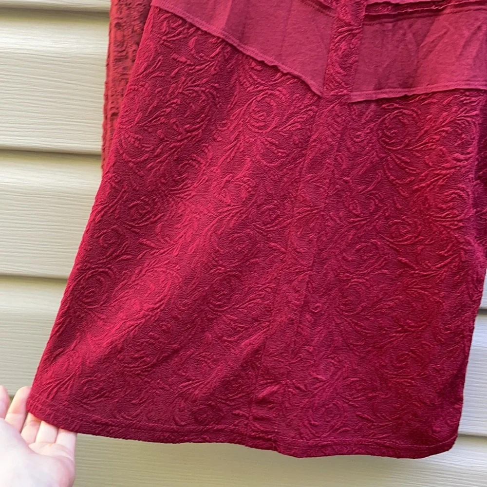 Free People Burgundy Lace Bodycon Dress